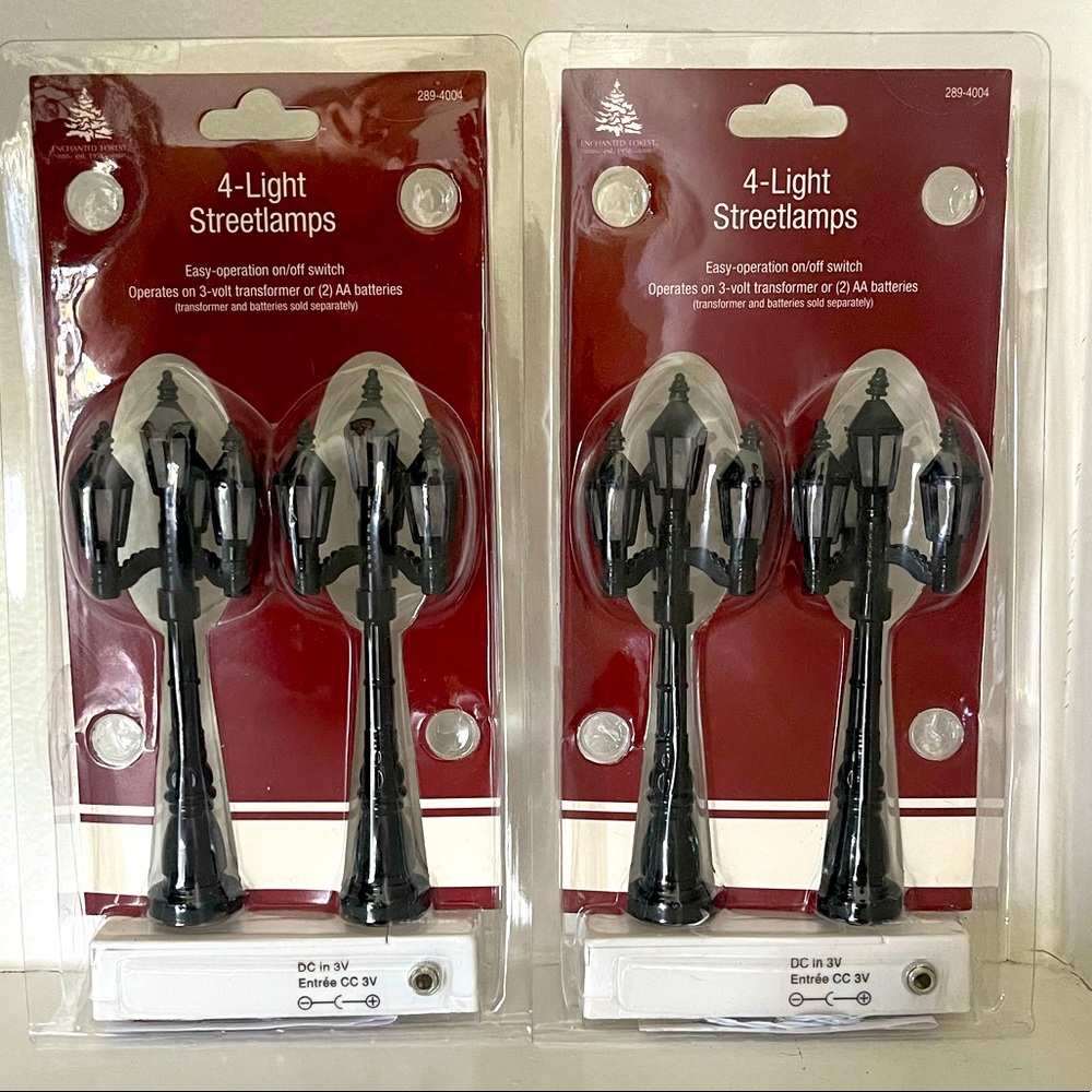 Lemax/Enchanted Forest Streetlamps NEW (2) 2 pack
